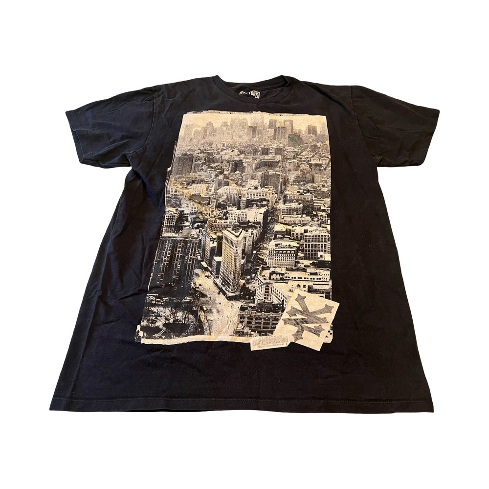 Zoo York Mens Black NYC‎ Skyline Graphic T-Shirt Flatiron Building Size Large